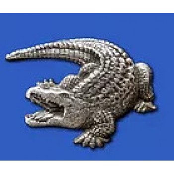 Lapel Pewter Pin - Crocodile