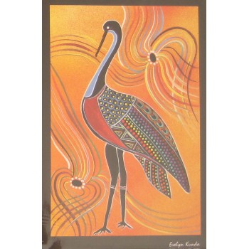 Aboriginal Art Print - Brolga