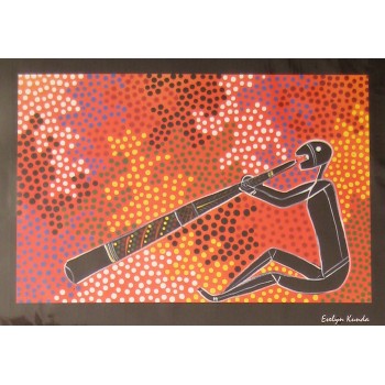 Aboriginal Art Print - Didgeridoo