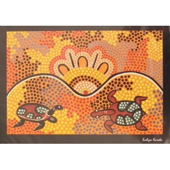 Aboriginal Art Print - Turtle