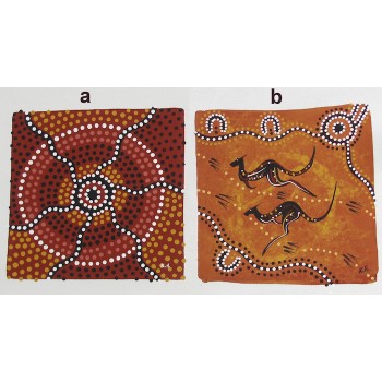 Aboriginal Art Hand Painted Canvas - 15x15cm - Dot Art