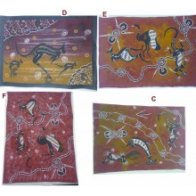 Aboriginal Art Hand Painted Canvas - 60x45cm - Mixed Art