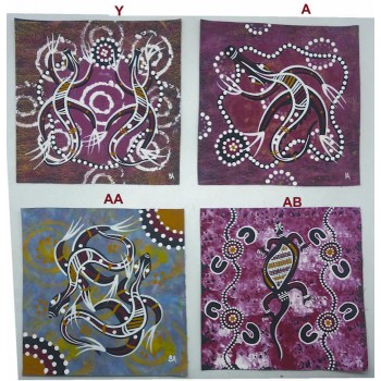 Aboriginal Art Hand Painted Canvas 20x20cm