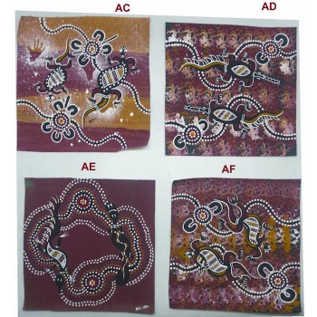 Aboriginal Art Hand Paintings on Canvas 20x20cm