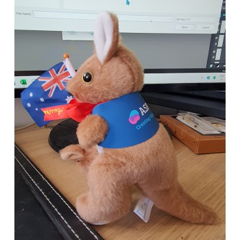 Kangaroo Plush Toy 7″ in Logo Jacket