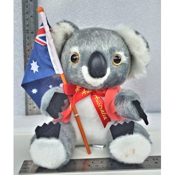 Corporate koala soft toys in branded jackets, 6"