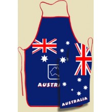 Apron Oven Mitt Set  - Australian Flag