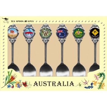 Australian Souvenir Spoons. A Set of Six Mixed Range