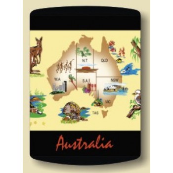 Australian Souvenir Stubby Holder - Map of Australia